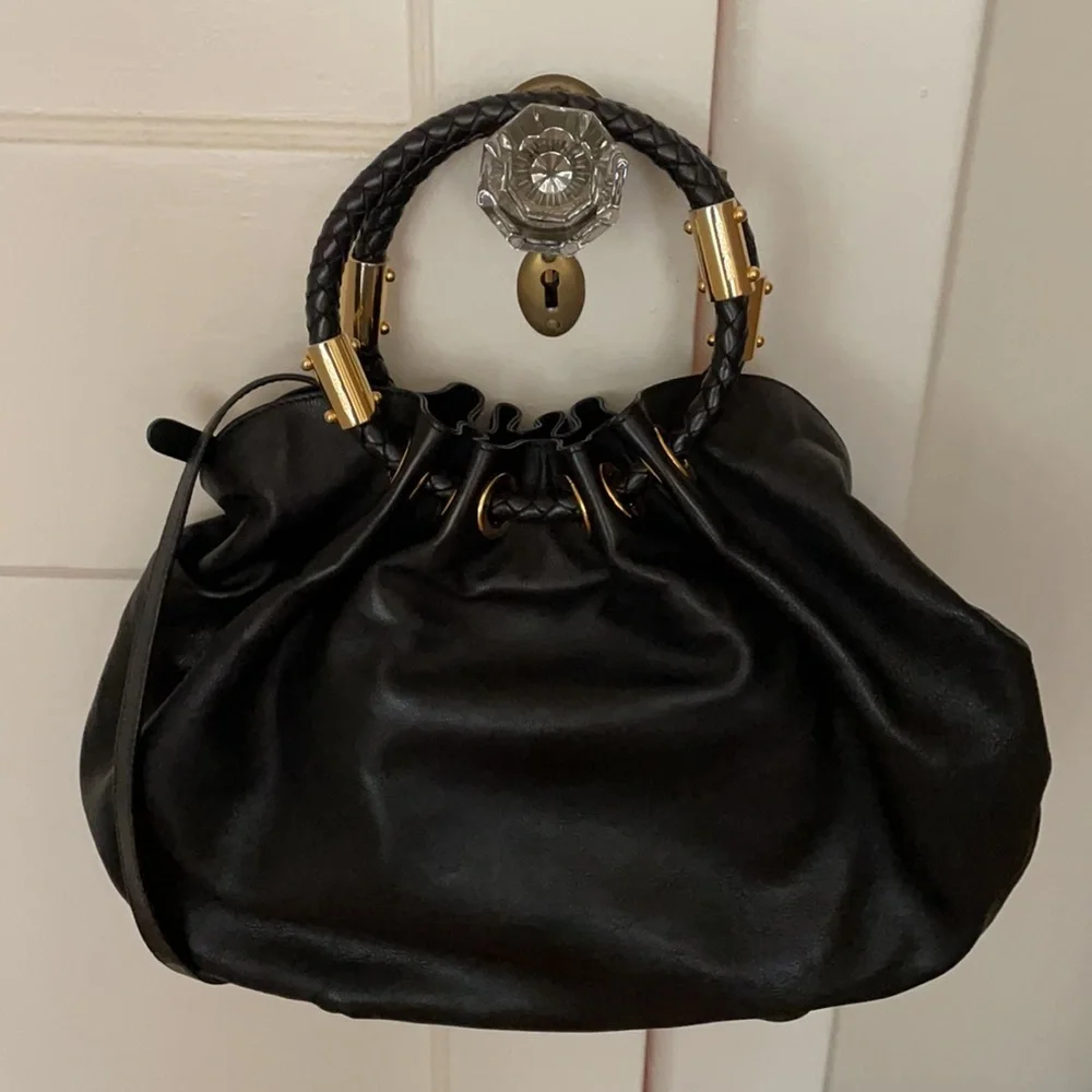 Michael Kors Collection Handbag in Black Leather - Picture 16 of 17